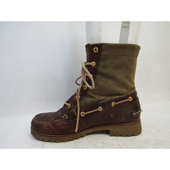 Sperry Top Sider Womens Sz 8 M Brown Leather Lace Up Ankle Fashion Boots Bootie - Picture 2 of 11